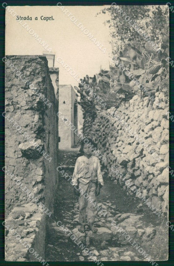 Napoli Capri Strada Brunner 10655 PIEGHINA cartolina MX1148 – fronte