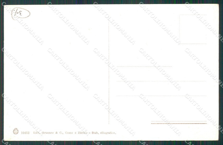 Napoli Capri Strada Brunner 10655 cartolina MX1150 – retro