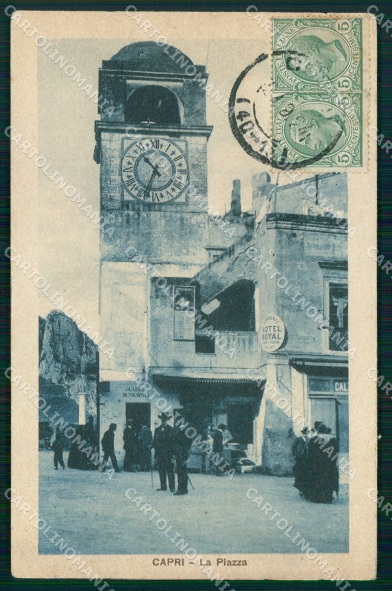 Napoli Capri Piazza PIEGHINA cartolina MX1152 – fronte