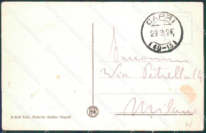 Napoli Capri Piazza PIEGHINA cartolina MX1152 – retro