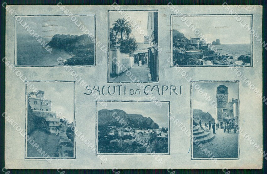 Napoli Capri Saluti da Brunner 21 139 cartolina MX1154 – fronte