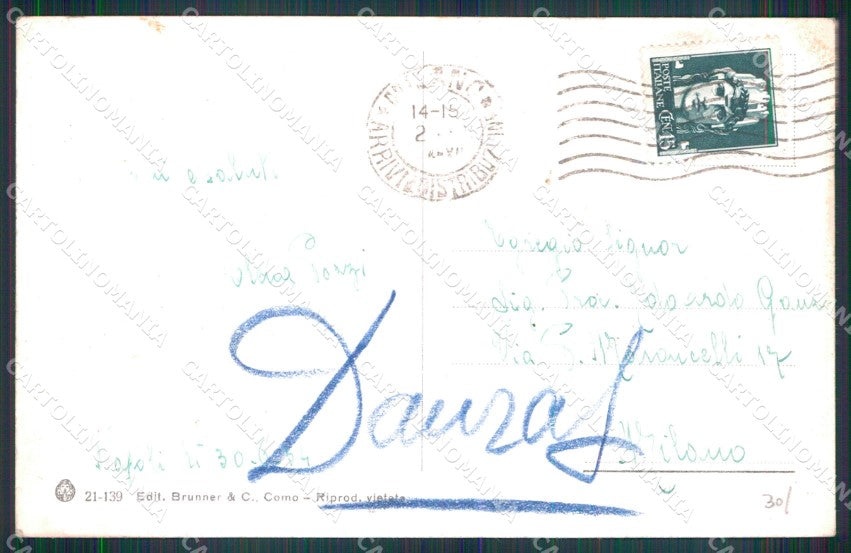 Napoli Capri Saluti da Brunner 21 139 cartolina MX1154 – retro