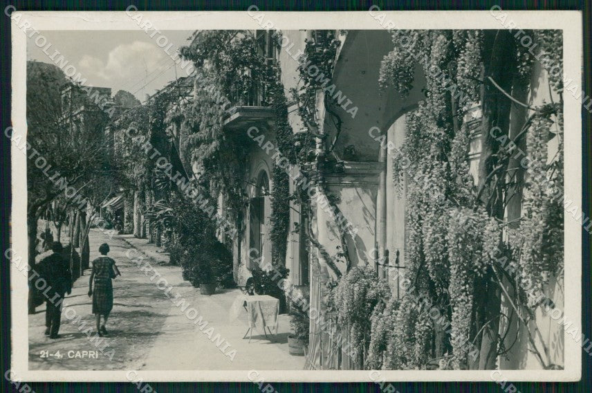 Napoli Capri Via Camerelle Brunner 21 4 Foto cartolina MX1162 – fronte