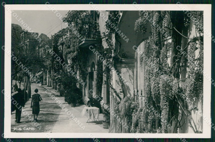 Napoli Capri Via Camerelle Brunner 21 4 Foto cartolina MX1169 – fronte