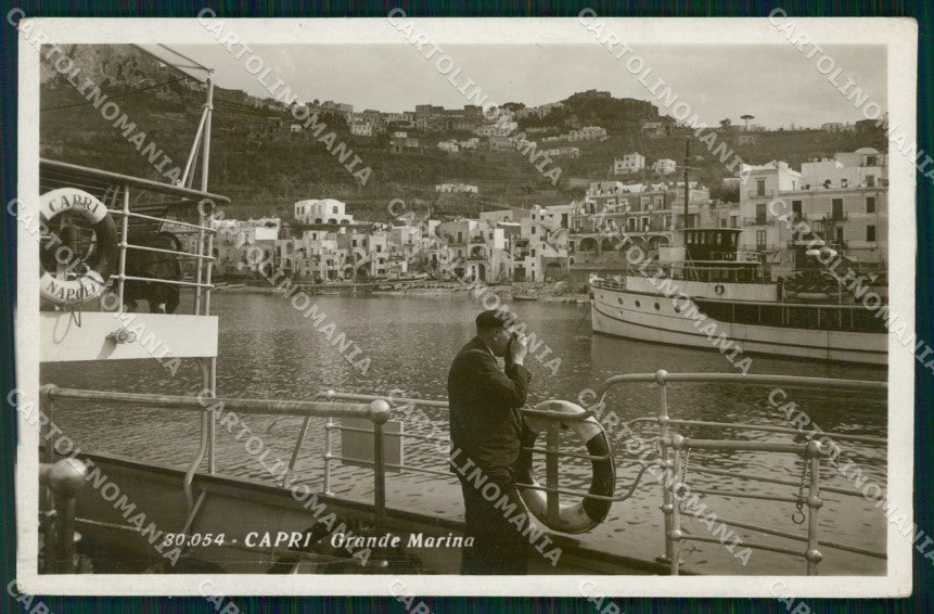 Napoli Capri Marina Grande Piroscafi Foto cartolina MX1170 – fronte