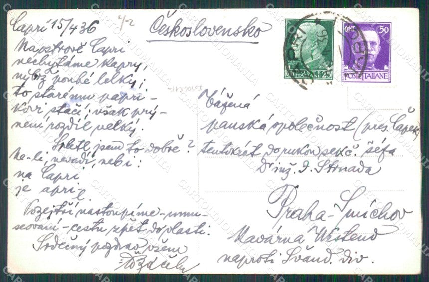 Napoli Capri Marina Grande Piroscafi Foto cartolina MX1170 – retro