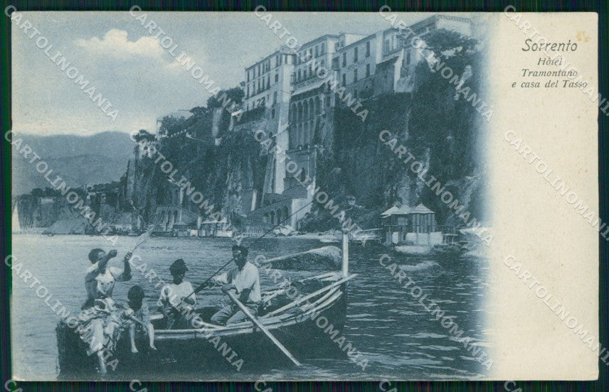 Napoli Sorrento Casa Torquato Tasso Hotel Tramontano Barca cartolina MX1177 – fronte
