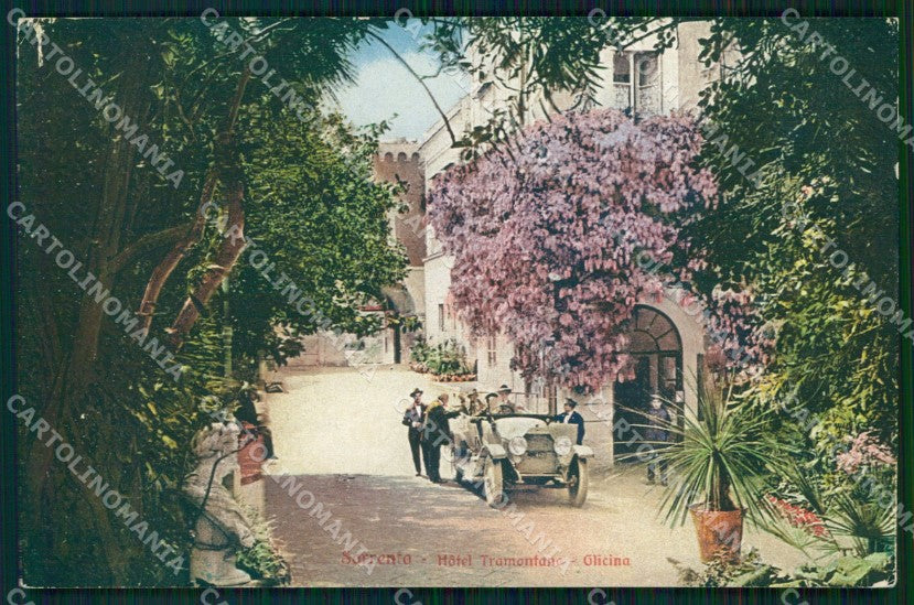 Napoli Sorrento Hotel Tramontano Glicine cartolina MX1179 – fronte