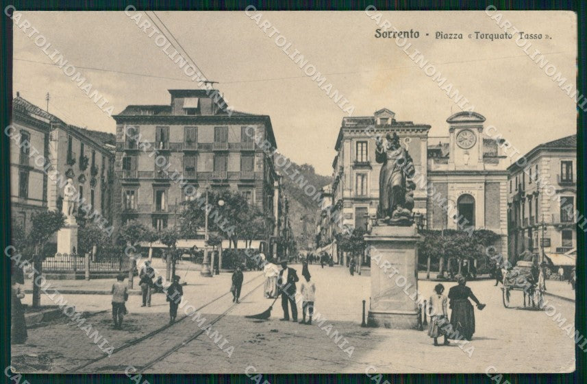 Napoli Sorrento Piazza Torquato Tasso Brunner 20821 cartolina MX1186 – fronte