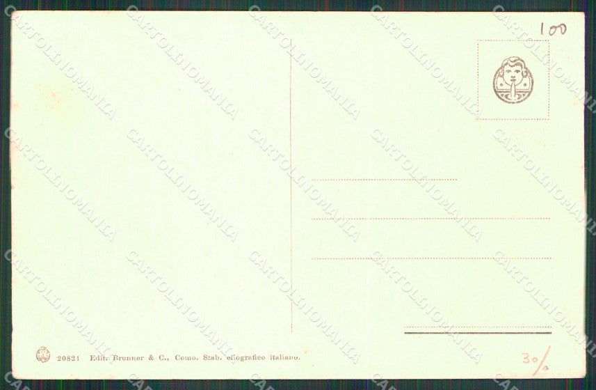 Napoli Sorrento Piazza Torquato Tasso Brunner 20821 cartolina MX1186 – retro