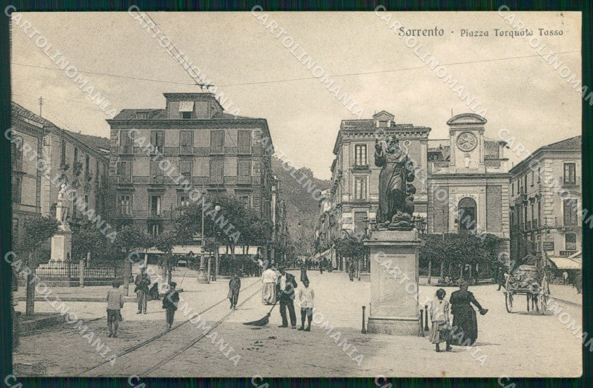 Napoli Sorrento Piazza Torquato Tasso Brunner 20821 cartolina MX1187 – fronte