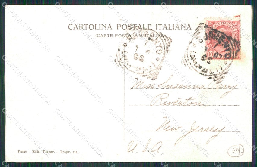 Napoli Meta Via Provinciale Tram cartolina MX1188 – retro