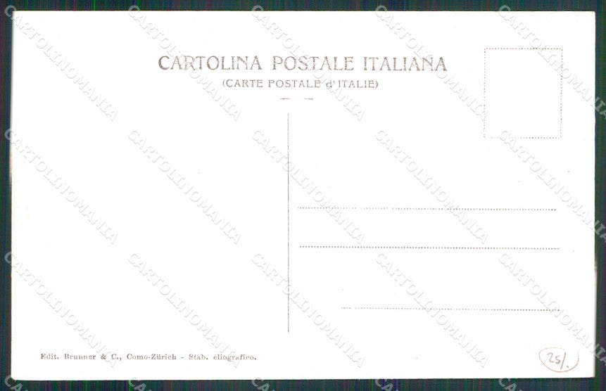 Napoli Sorrento Piazza Torquato Tasso Brunner 8291 PIEGHINA cartolina MX1190 – retro