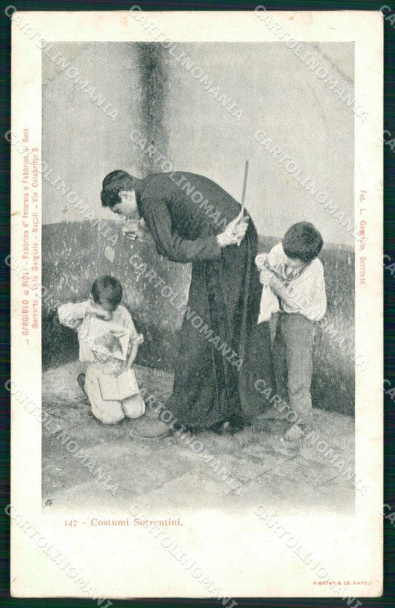 Napoli Sorrento Costumi Sorrentini cartolina MX1192 – fronte
