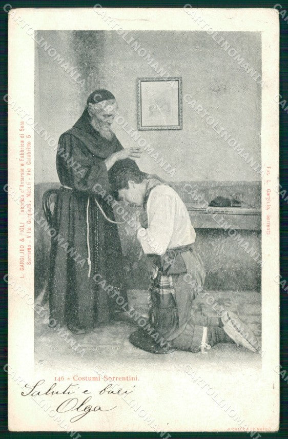 Napoli Sorrento Costumi Sorrentini cartolina MX1194 – fronte