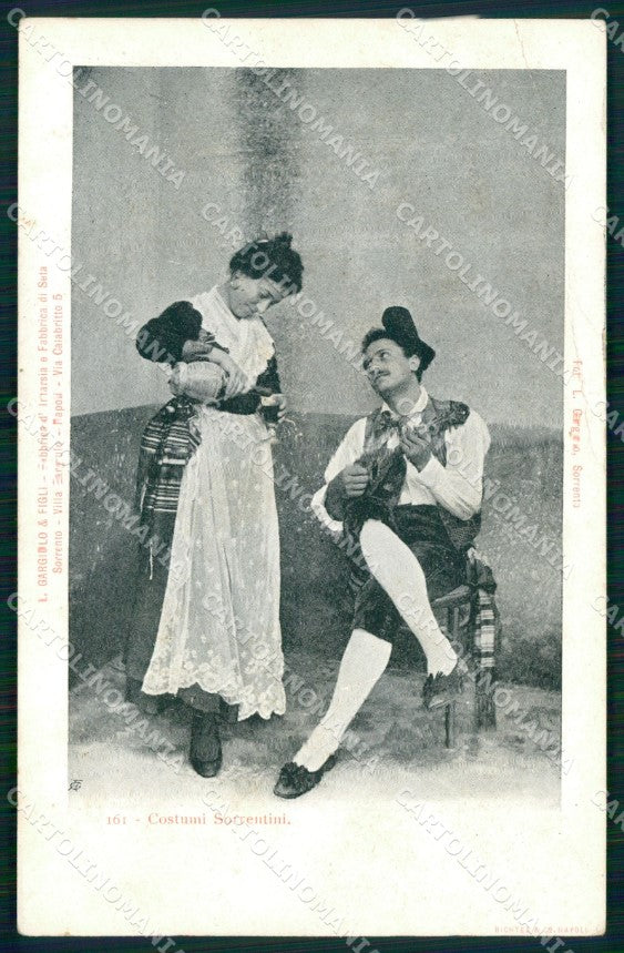 Napoli Sorrento Costumi Sorrentini cartolina MX1199 – fronte