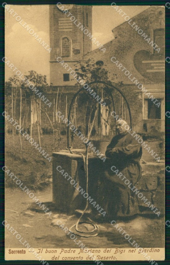 Napoli Sorrento Convento Deserto Giardino Padre Mariano cartolina MX1225 – fronte