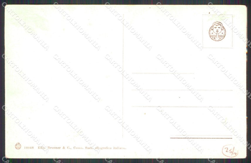 Napoli Sorrento Tram per Castellammare Brunner 10848 cartolina MX1236 – retro