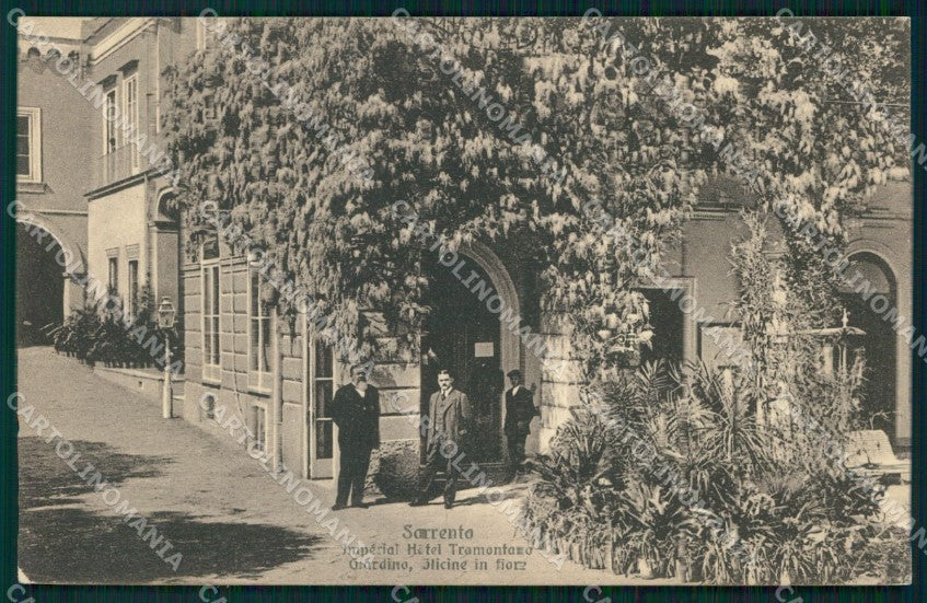 Napoli Sorrento Hotel Tramontano Giardino Brunner 10925 cartolina MX1237 – fronte