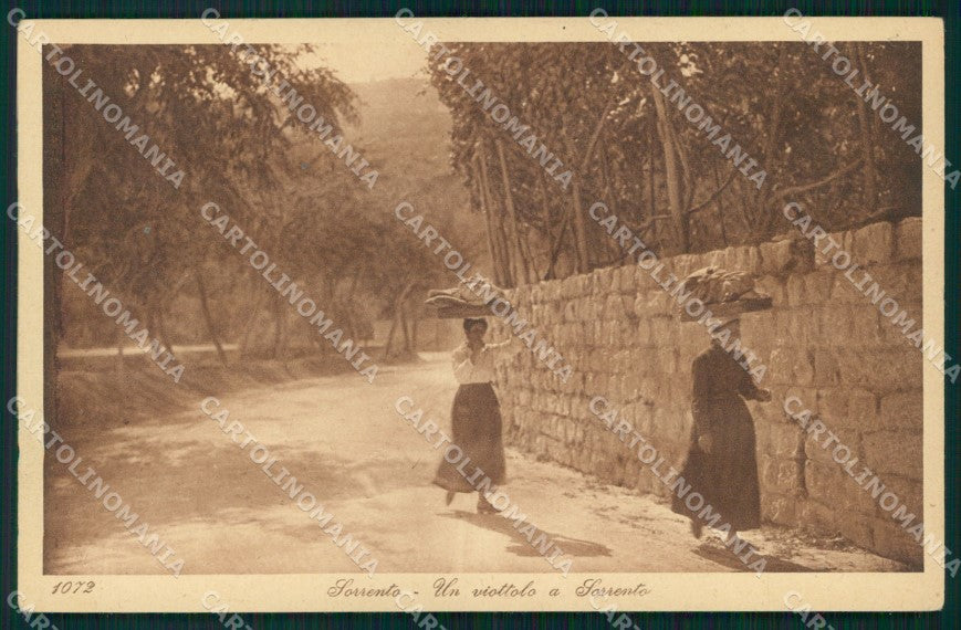 Napoli Sorrento Viottolo Mestieri Lehnert Landrock cartolina MX1238 – fronte