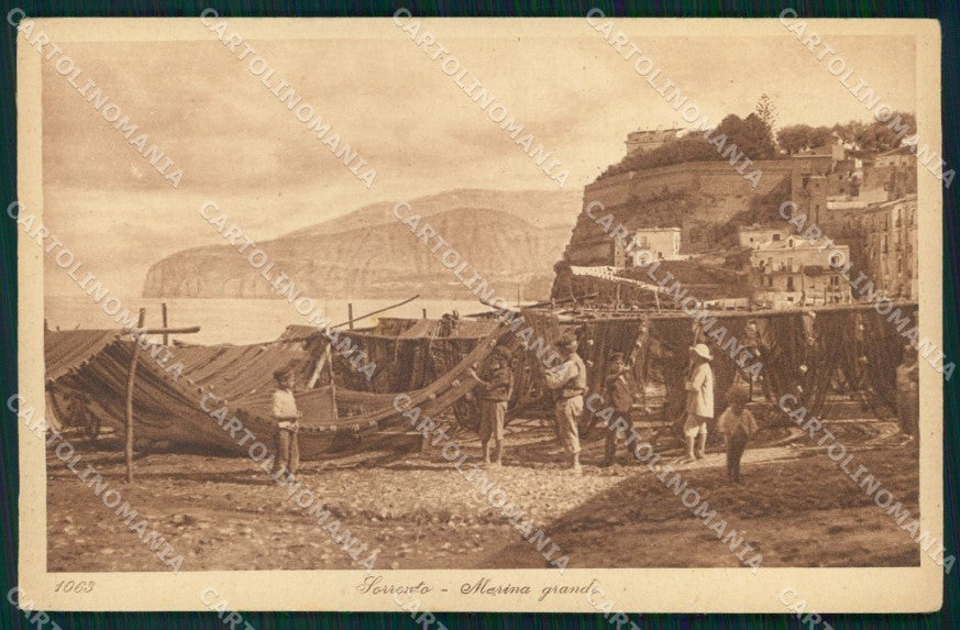 Napoli Sorrento Marina Grande Pescatori Lehnert Landrock cartolina MX1251 – fronte