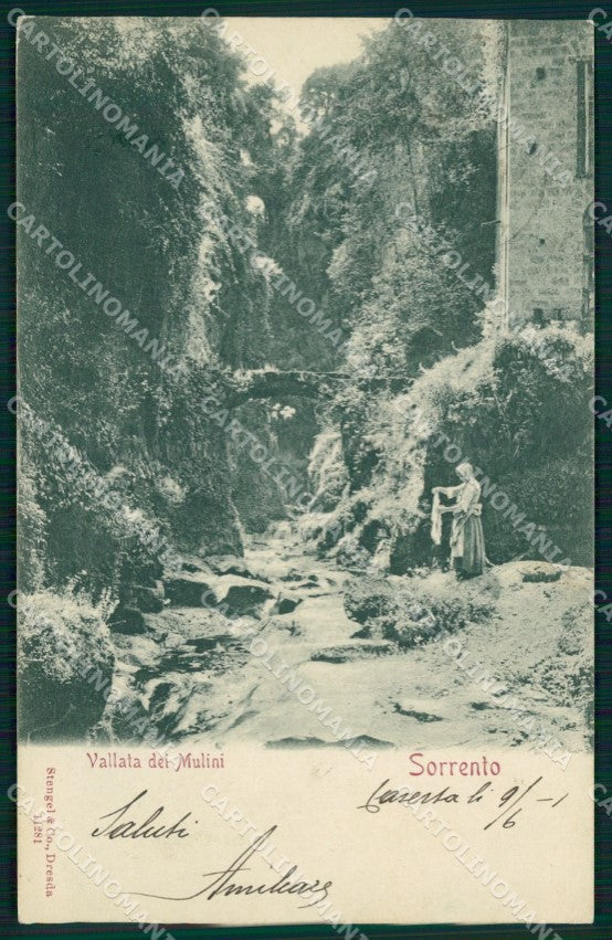 Napoli Sorrento Vallata dei Mulini Stengel 11281 cartolina MX1267 – fronte