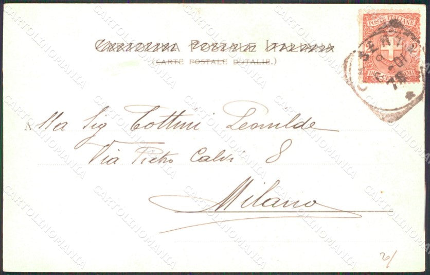 Napoli Sorrento Vallata dei Mulini Stengel 11281 cartolina MX1267 – retro