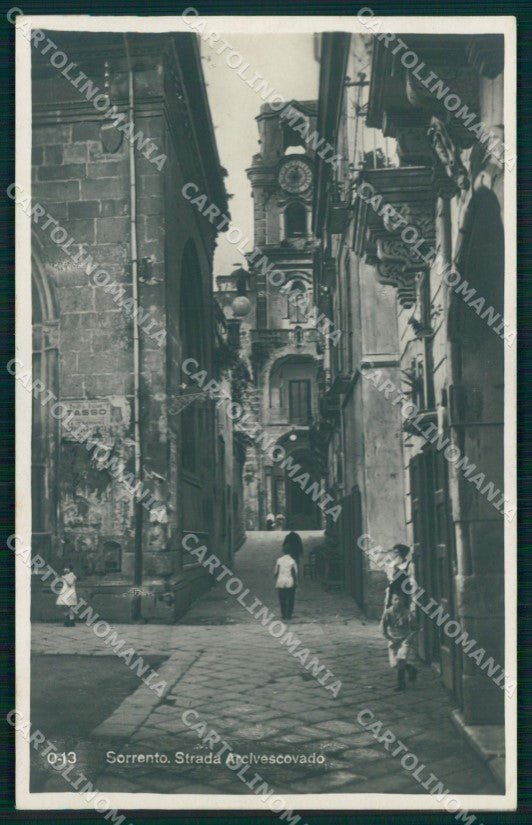 Napoli Sorrento Strada Arcivescovado Foto cartolina MX1273 – fronte