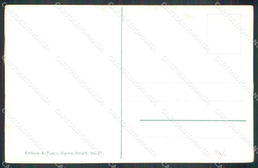 Salerno Amalfi Costumi Portatrici di Aranci cartolina MX1281 – retro