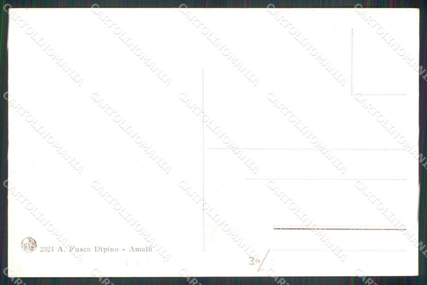 Salerno Amalfi Valle dei Mulini Portatrici di Vino Costumi cartolina MX1288 – retro