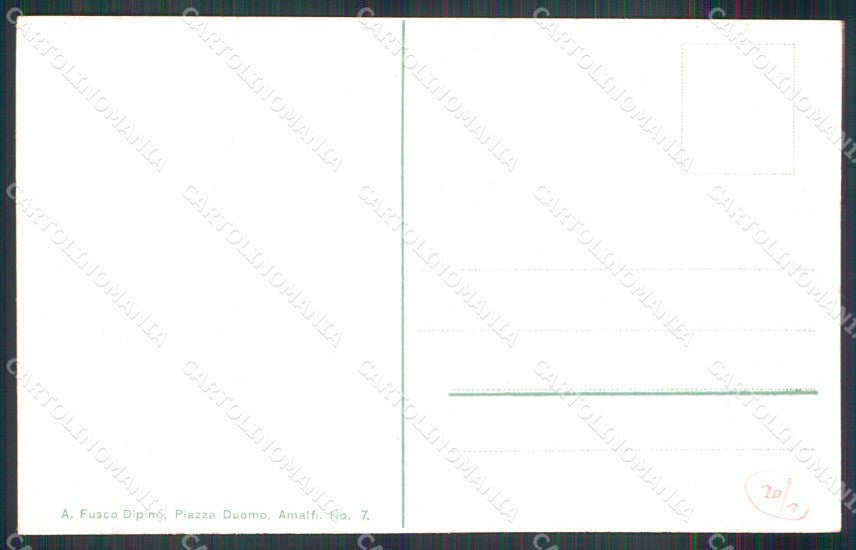 Salerno Amalfi Valle dei Mulini Portatrici di Vino Costumi cartolina MX1295 – retro