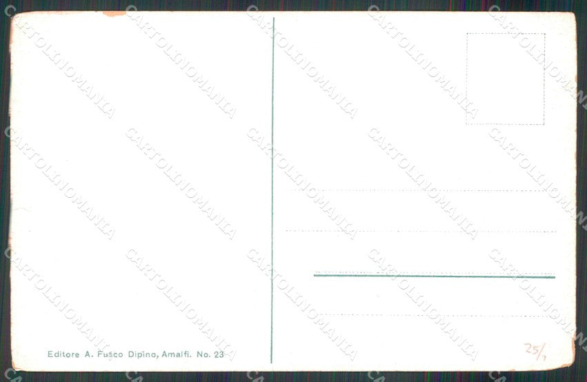 Salerno Amalfi Valle dei Mulini Portatrici Legna Costumi cartolina MX1303 – retro