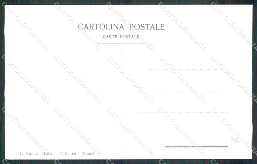 Salerno Amalfi Valle dei Mulini Portatrici Legna Costumi cartolina MX1305 – retro