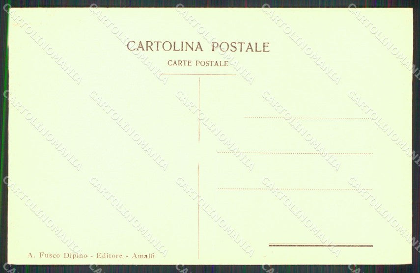 Salerno Amalfi Valle dei Mulini Portatrici Legna Costumi cartolina MX1309 – retro