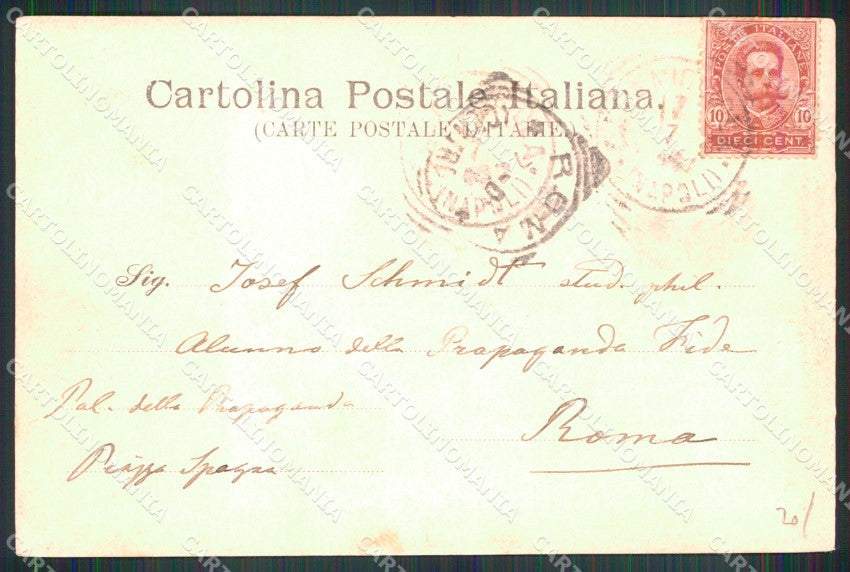 Salerno Amalfi Saluti da Terrazza Convento Frati Cappuccini cartolina MX1316 – retro