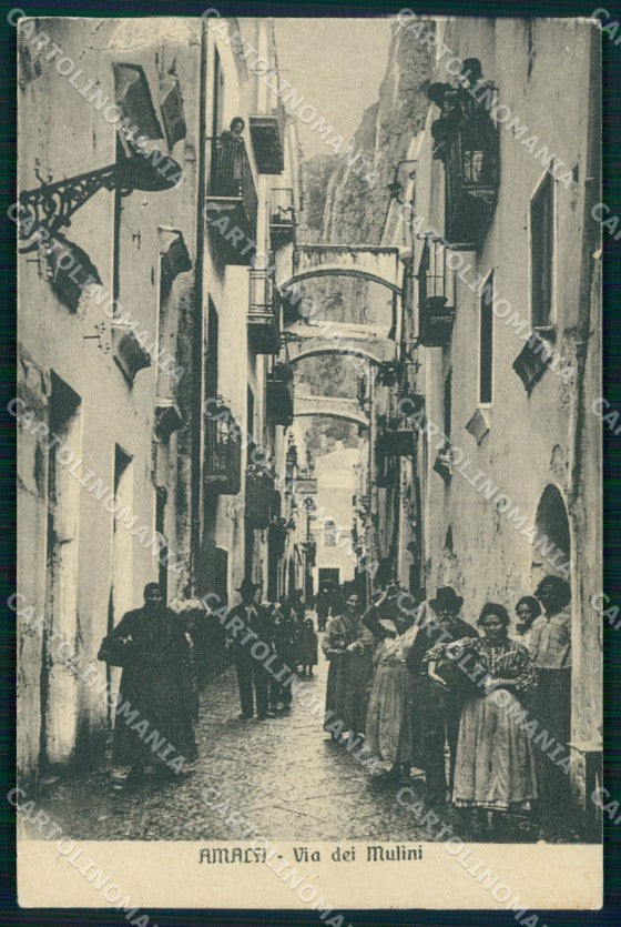 Salerno Amalfi Via dei Mulini cartolina MX1323 – fronte