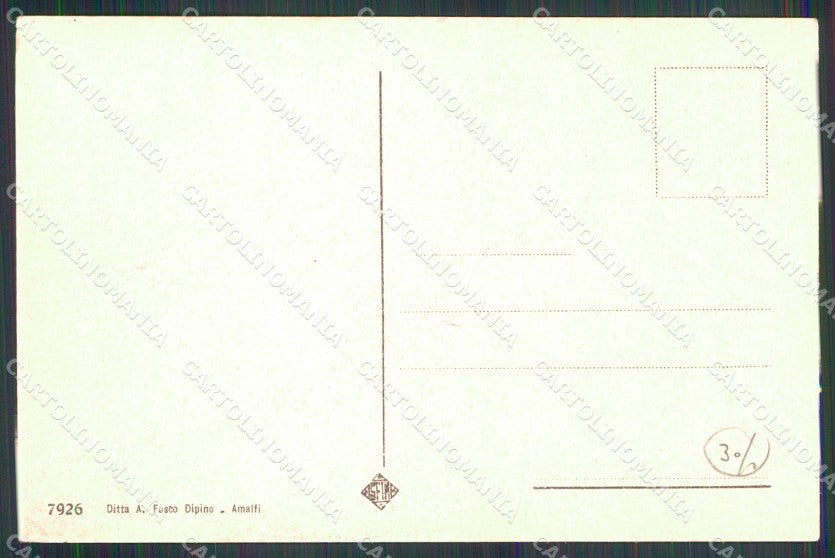 Salerno Amalfi Via dei Mulini cartolina MX1323 – retro