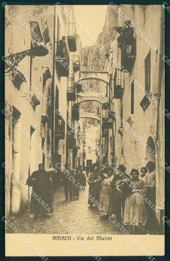 Salerno Amalfi Via dei Mulini cartolina MX1324 – fronte