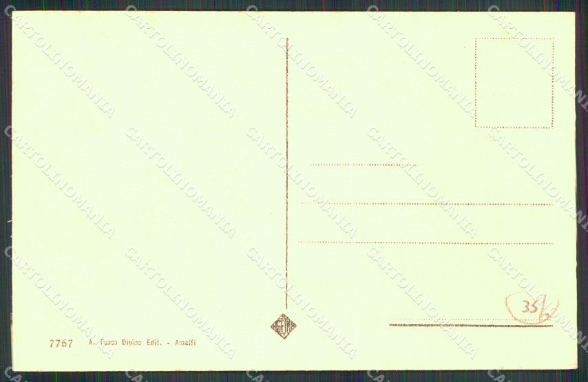 Salerno Amalfi Dopo Pesca Riposo Barche Pescatori cartolina MX1327 – retro