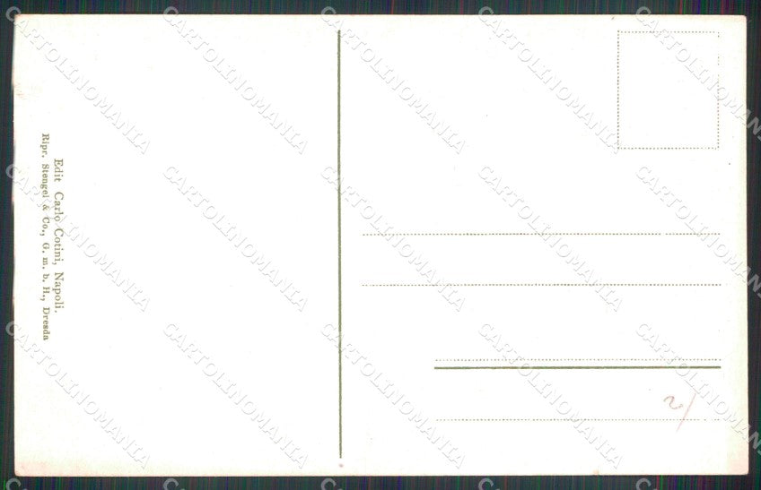 Salerno Amalfi Veduta da Ex Convento Cappuccini Stengel cartolina MX1330 – retro