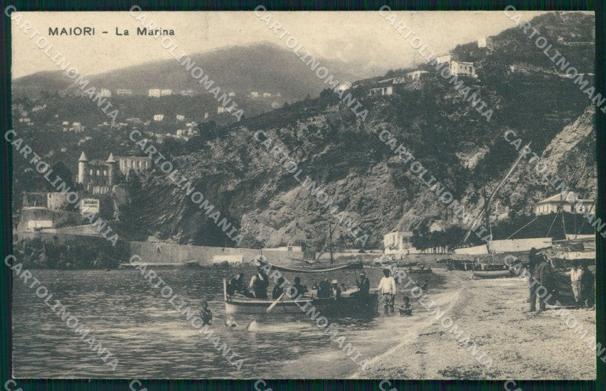 Salerno Maiori Marina Barche cartolina MX1341 – fronte