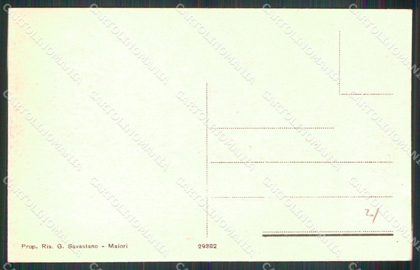 Salerno Maiori Marina Barche cartolina MX1341 – retro