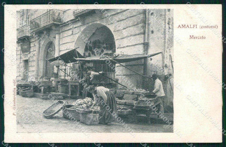 Salerno Amalfi Costumi Mercato Alterocca cartolina MX1346 – fronte