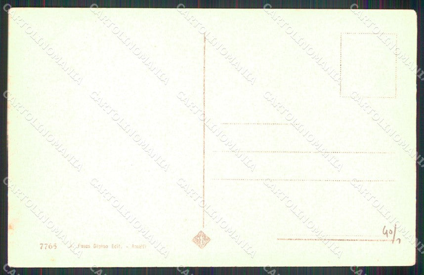 Salerno Amalfi Costumi Portatrici Legna cartolina MX1347 – retro