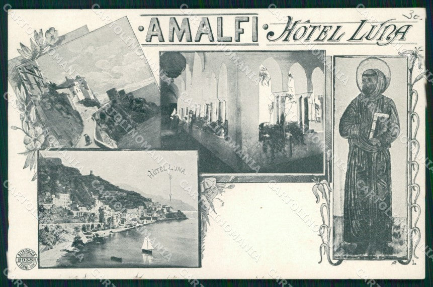 Salerno Amalfi Hotel Luna Alterocca 2938 cartolina MX1351 – fronte