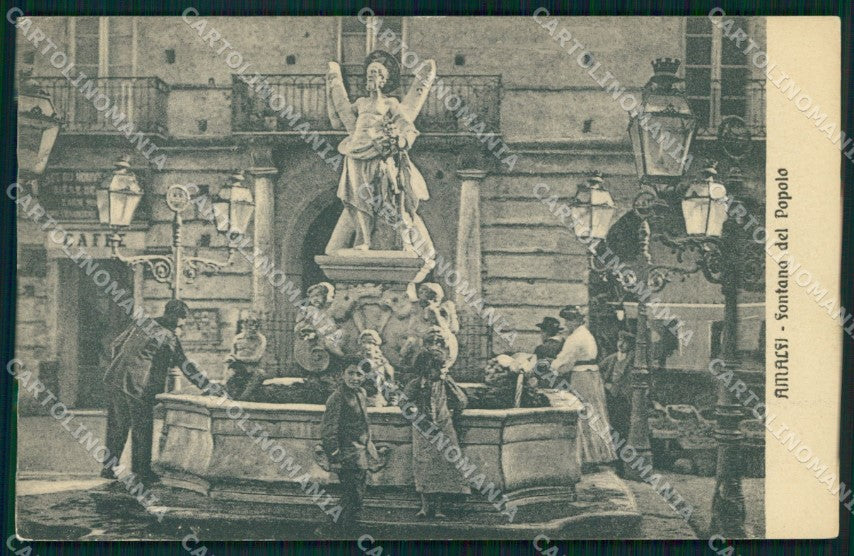 Salerno Amalfi Fontana del Popolo cartolina MX1352 – fronte