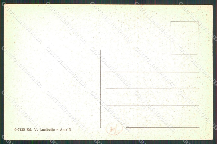 Salerno Amalfi Fontana del Popolo cartolina MX1353 – retro