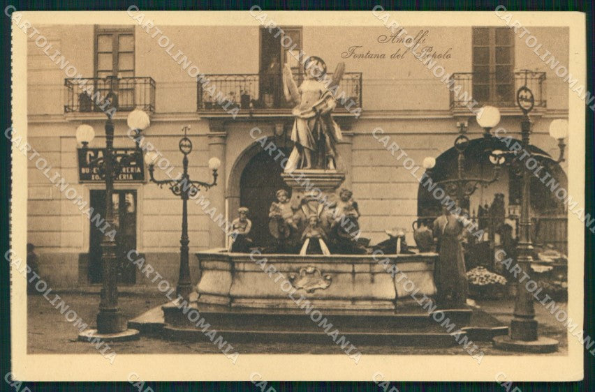Salerno Amalfi Fontana del Popolo cartolina MX1360 – fronte