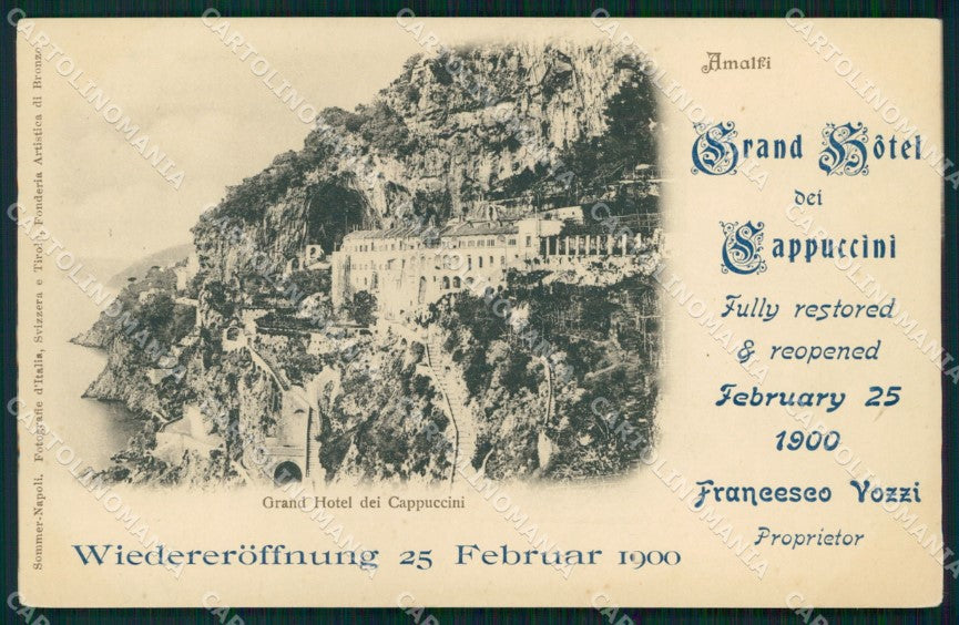 Salerno Amalfi Grand Hotel dei Cappuccini cartolina MX1362 – fronte