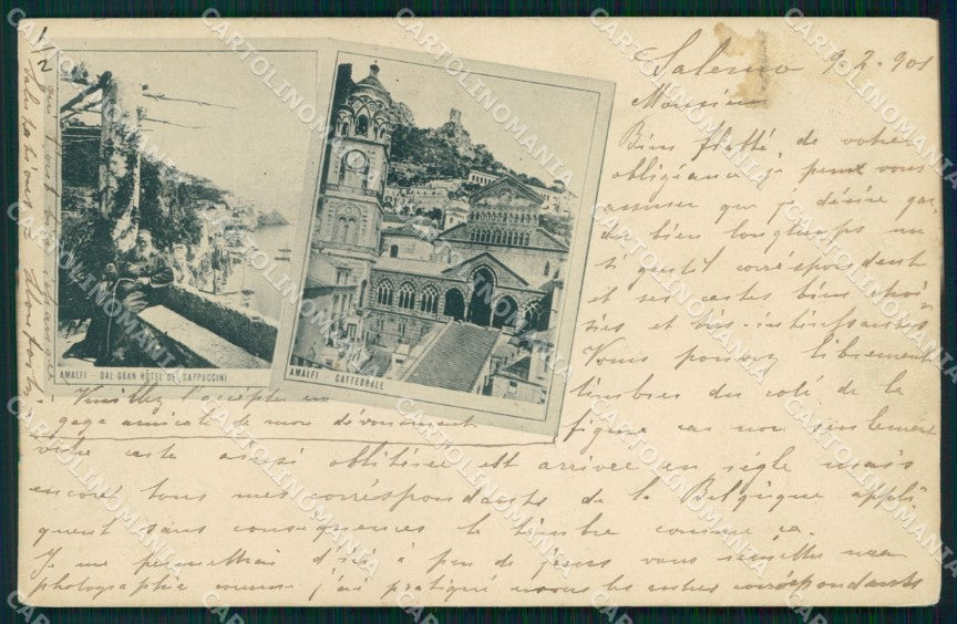 Salerno Amalfi Grand Hotel dei Cappuccini Cattedrale cartolina MX1365 – fronte